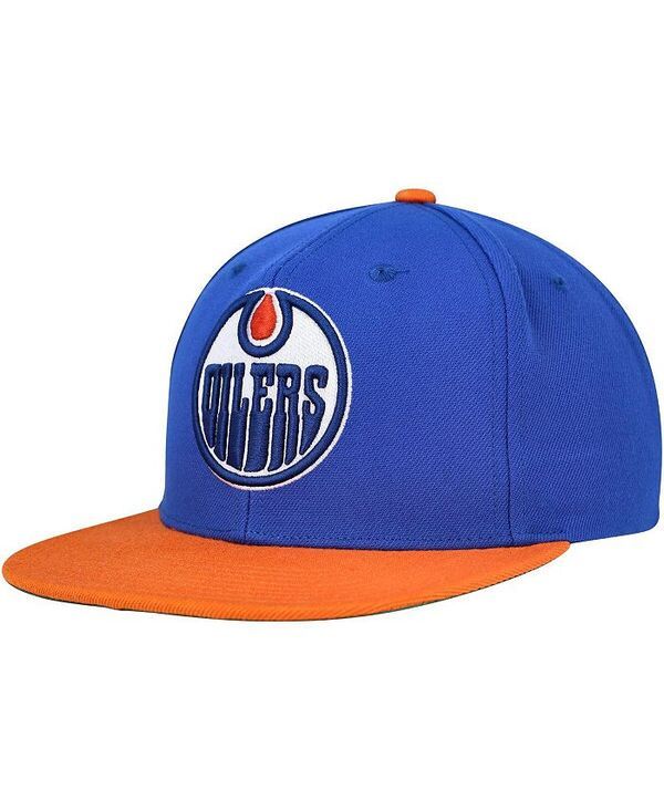 ミッチェルネス メンズ アクセサリー 帽子 Mitchell Ness Mens Blue Edmonton Oilers Core Team Ground 20 Snapback Hat Blue ブルー