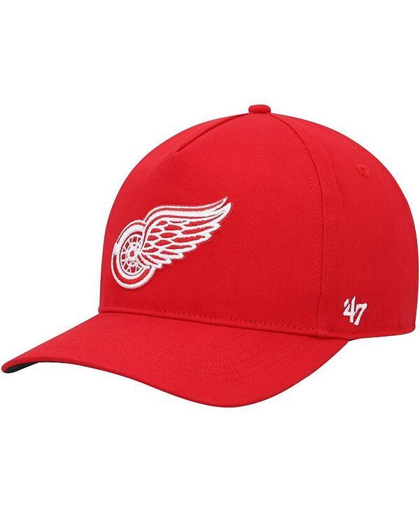 47 ブランド メンズ アクセサリー 帽子 47 Brand Mens Red Detroit Red Wings Primary Hitch Snapback Hat Red レッド