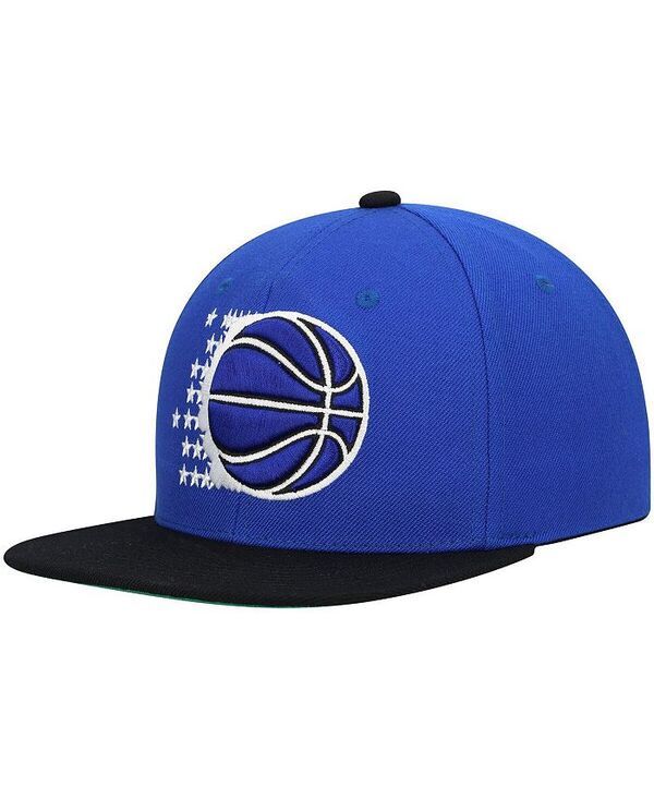 ミッチェルネス メンズ アクセサリー 帽子 Mitchell Ness Mens Blue Black Orlando Magic Hardwood Classics Team TwoTone 20 Snapback Hat Blue Black ブラック