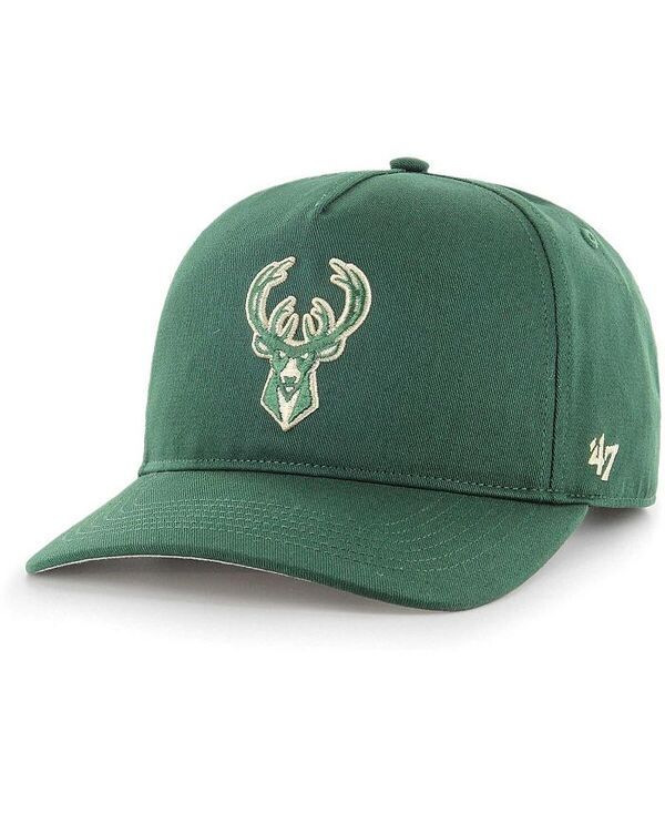 47 ブランド メンズ アクセサリー 帽子 47 Brand Mens Hunter Green Milwaukee Bucks Hitch Snapback Hat Green グリーン