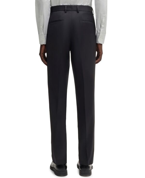 ヒューゴボス レディース ボトムス カジュアルパンツ ウール Hugo Boss Mens RegularFit Virgin Wool Formal Trousers Dark Blue ブルー