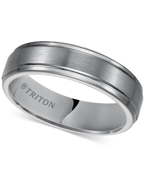 トリトン メンズ アクセサリー リング Triton Mens Tungsten Carbide Ring 6mm Comfort Fit Wedding Band Tungsten