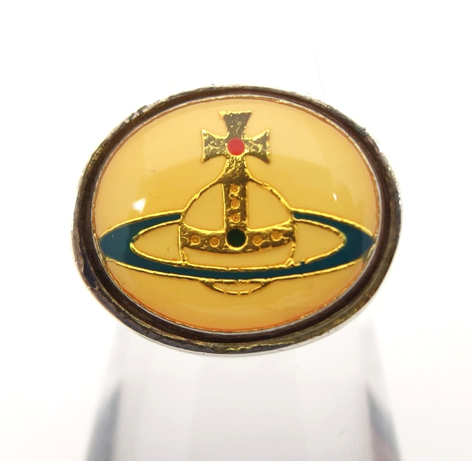 Vivienne Westwood ヴィヴィアンウエストウッドエナメル オーブ リング　12号