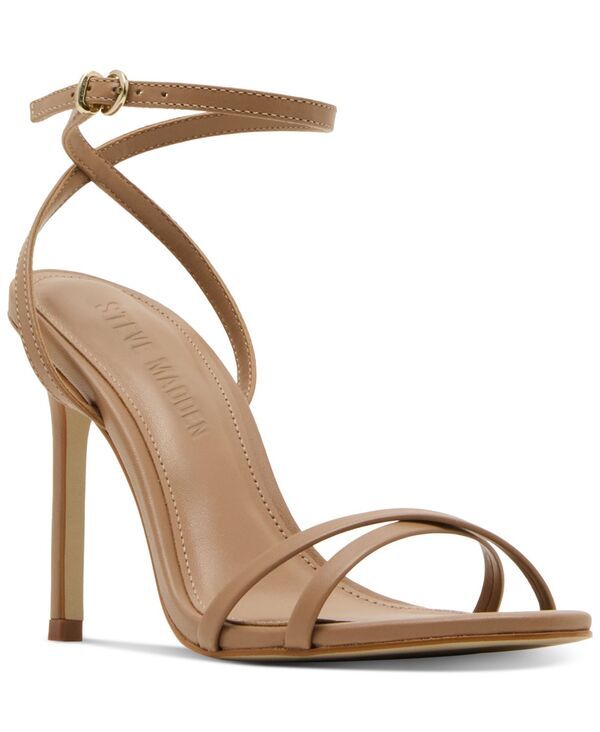 スティーブ マデン レディース シューズ サンダル ヒール Steve Madden Womens Jypsey Strappy HighHeel Dress Sandals Tan タン