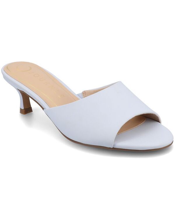 ジュルネ コレクション レディース シューズ サンダル ヒール Journee Collection Womens Jeylah Slip On Single Band Kitten Heel Dress Sandals Light Blue ブルー