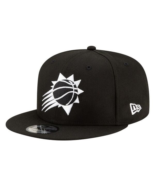 ニューエラ メンズ アクセサリー 帽子 New Era Mens Phoenix Suns Black White 9FIFTY Snapback Hat Black ブラック