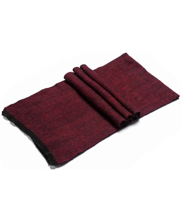 ミオマリオ メンズ アクセサリー マフラー・ストール・スカーフ Mio Marino Mens Aristocractic Fashionable Winter Scarf Black red ブラック
