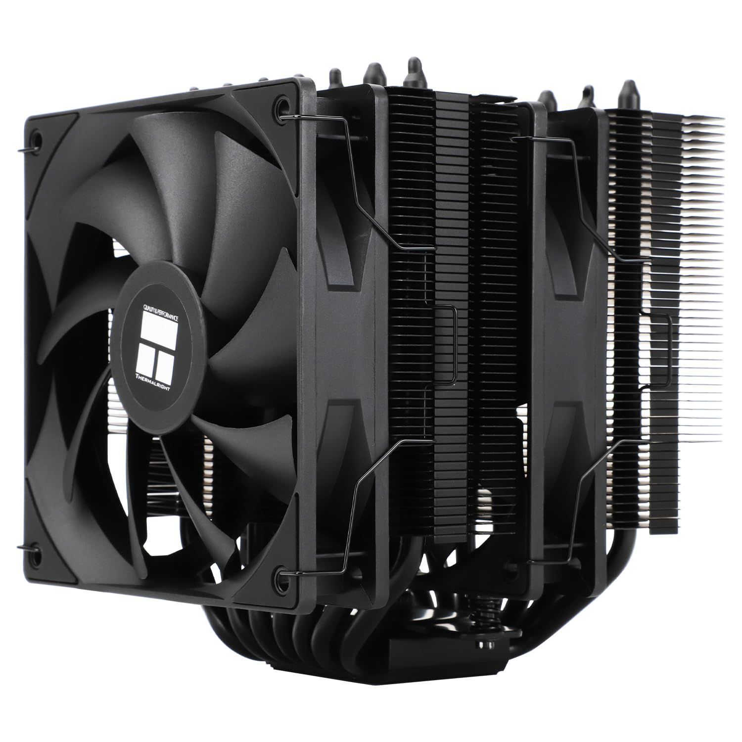 【特価商品】CPU CPU LGA1851/1700/115X/1200、コンピューター 冷却、ブラック クーラー、AM4/AM5&Intel ヒートシンク パイプ ヒート タワー、7 ファンとダブル PWM V2 TL-C12B クーラー、デュアル ブラック