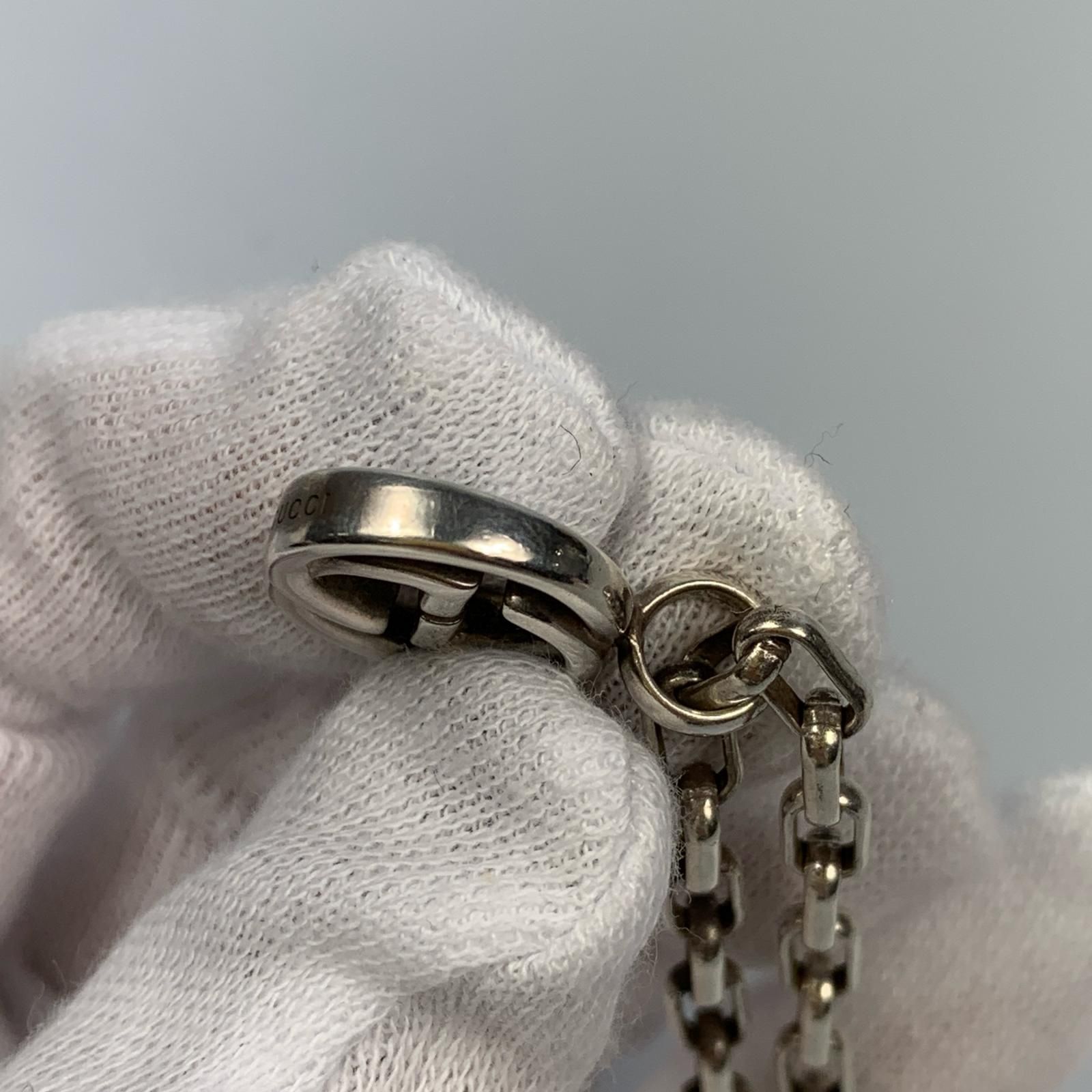【姫路東店】 中古 GUCCI | グッチ ネックレス ダブルG 295710 シルバー 【135】