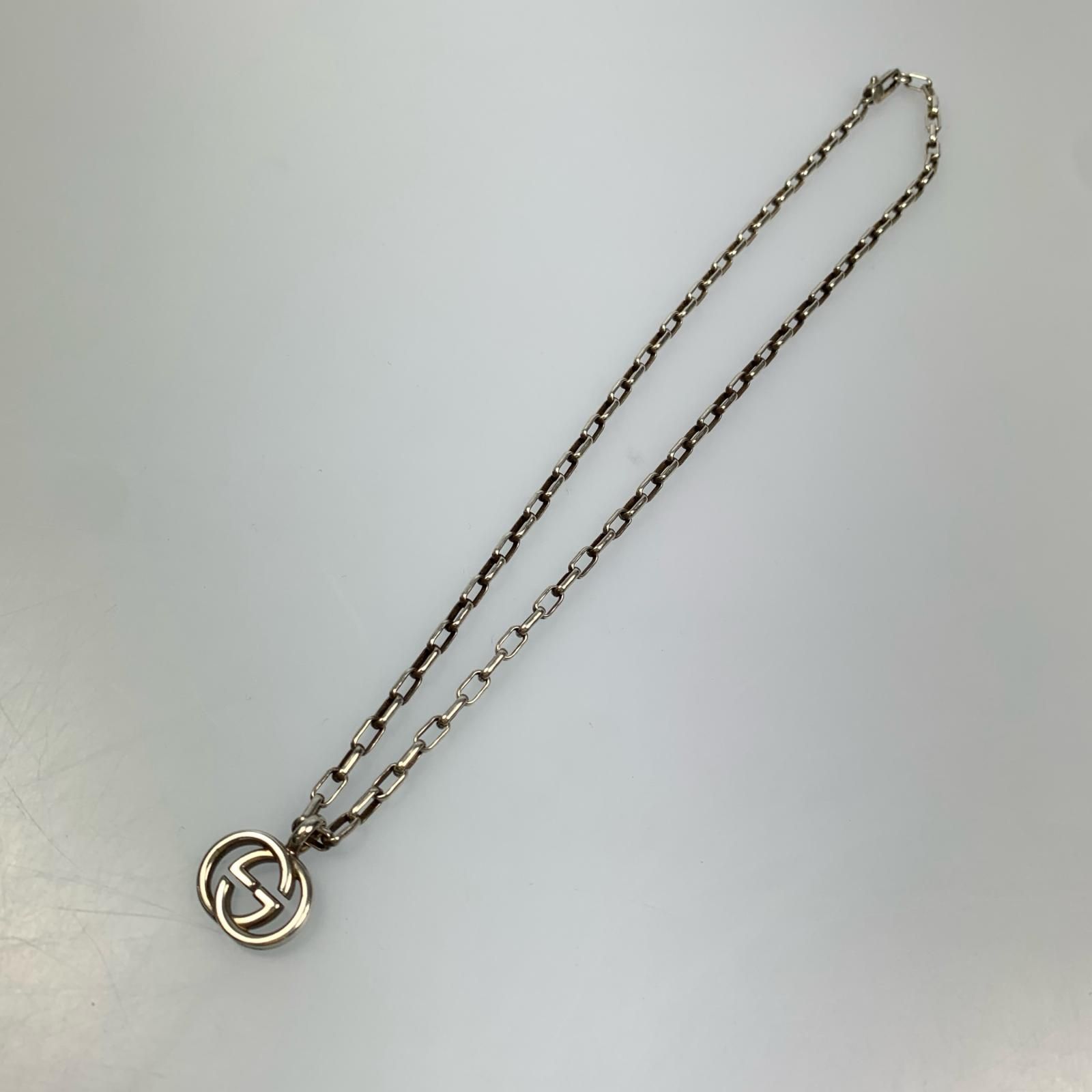 【姫路東店】 中古 GUCCI | グッチ ネックレス ダブルG 295710 シルバー 【135】