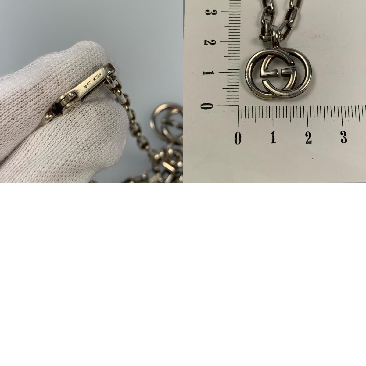 【姫路東店】 中古 GUCCI | グッチ ネックレス ダブルG 295710 シルバー 【135】