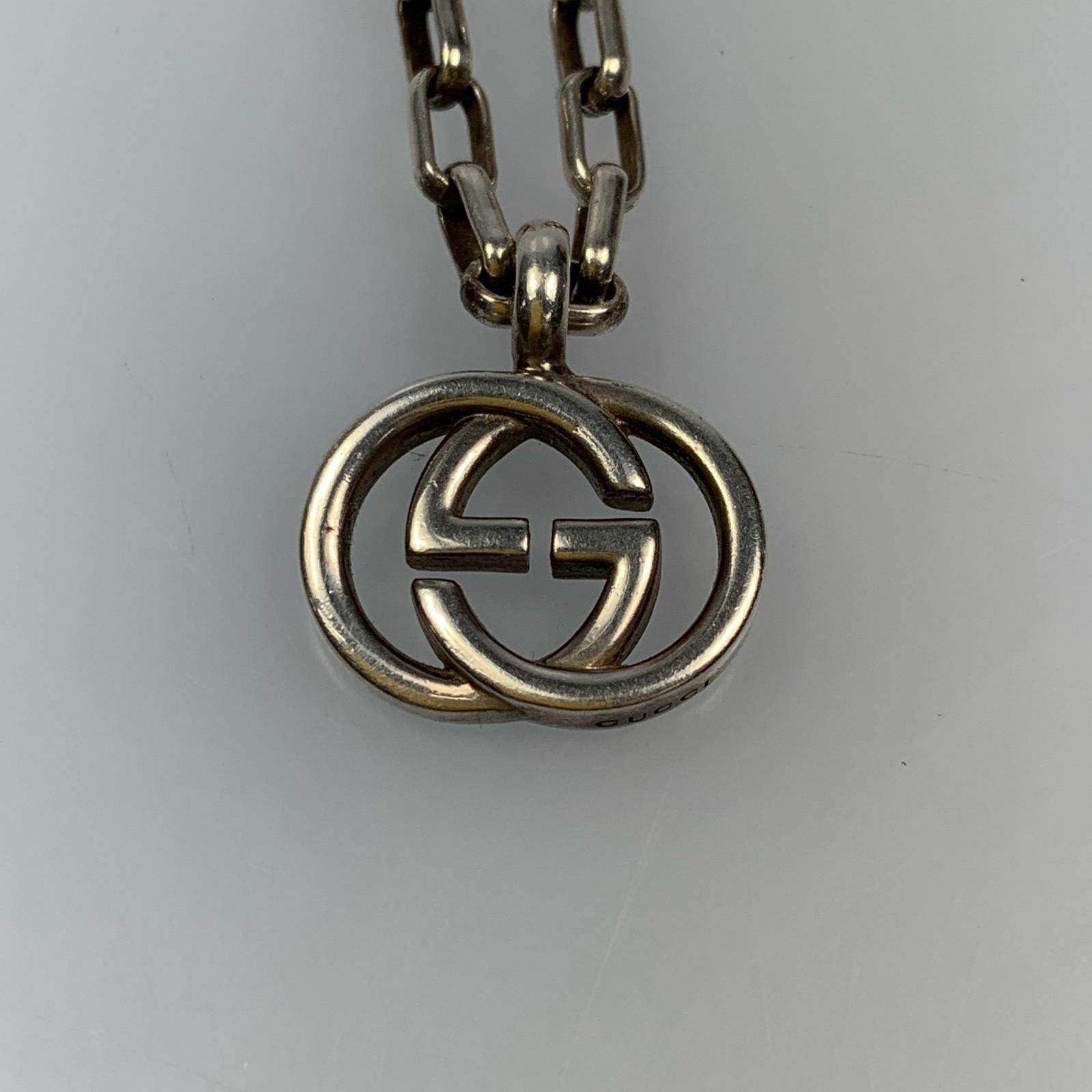 【姫路東店】 中古 GUCCI | グッチ ネックレス ダブルG 295710 シルバー 【135】