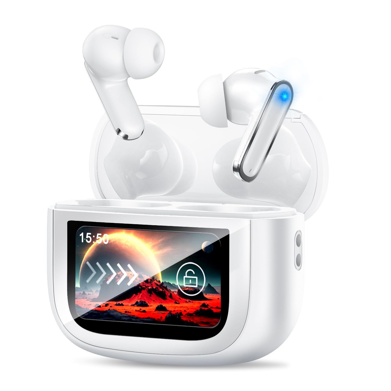 【人気商品】イヤホン bluetooth ワイヤレスイヤホン ぶるーとぅーす ブルートゥース イヤフォン探し ANC&ENCノイズキャンセリング 外音取込 ゲームモード IPX7防水 最大50時間再生時間 自動ペアリング マイク付き 小型/軽量 Type-C充