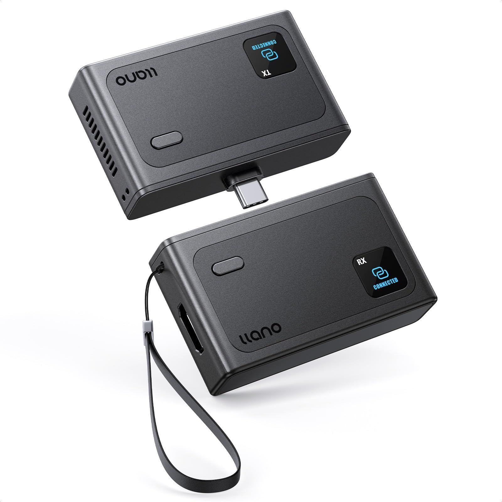 【特価商品】PD 60W 送受信機セット最大100m無線伝送 Type-C急速充電対応 無線 1080P/2.4G/5G超低遅延 日本技適認証取得 ワイヤレスhdmi 音画同期 S9 ミラー＆拡張モード搭載 WIFI&設定不要 llano Type-Cスマート