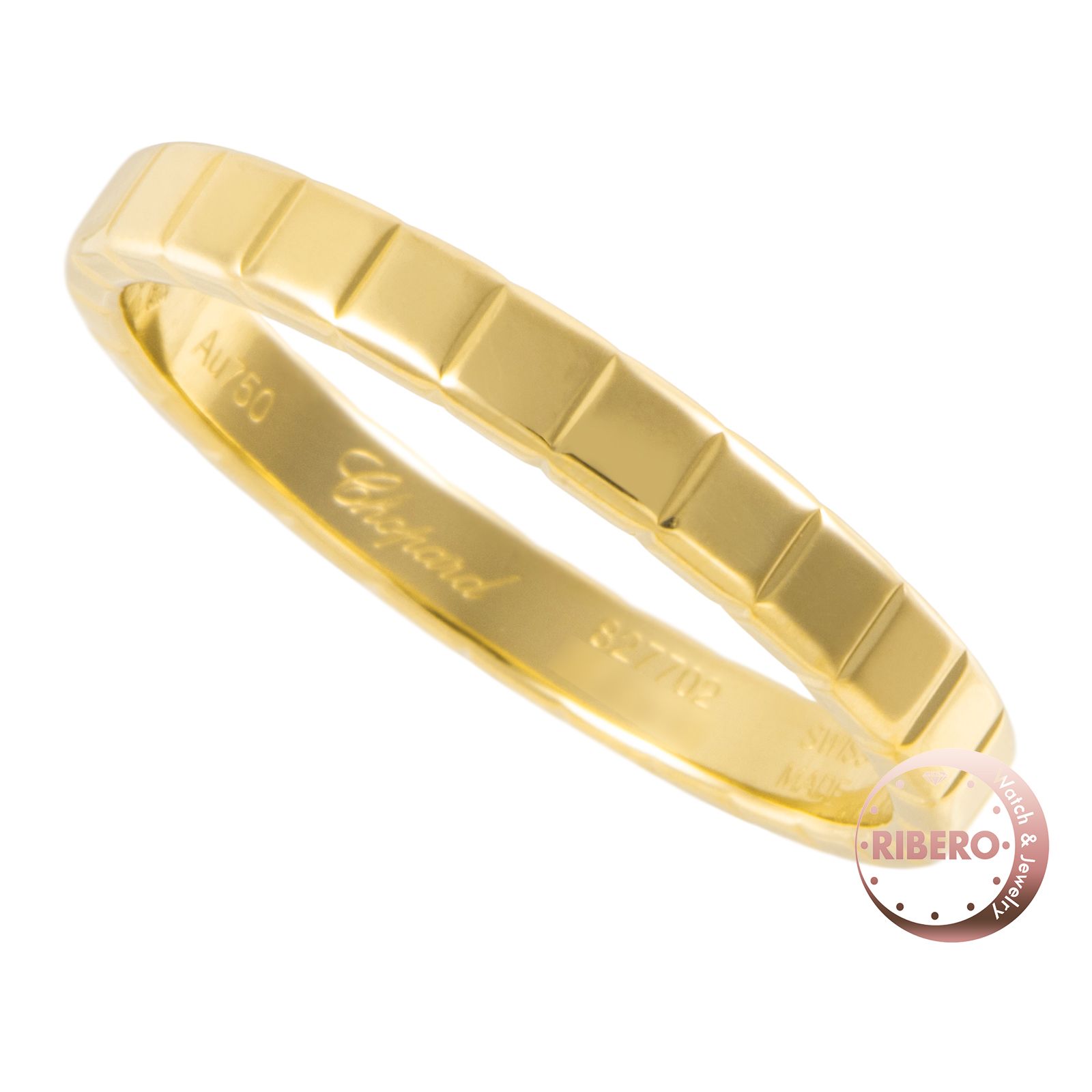Chopard ショパール アイスキューブ リング 827702-0199 指輪 9号 K18YG ゴールド【中古】