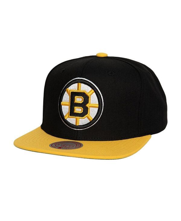 ミッチェルネス メンズ アクセサリー 帽子 Mitchell Ness Mens Black Boston Bruins Core Team Ground 20 Snapback Hat Black ブラック