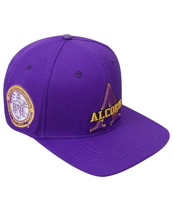 プロスタンダード メンズ アクセサリー 帽子 ロゴ Pro Standard Mens Purple Alcorn State Braves Evergreen Primary Logo Snapback Hat Purple パープル