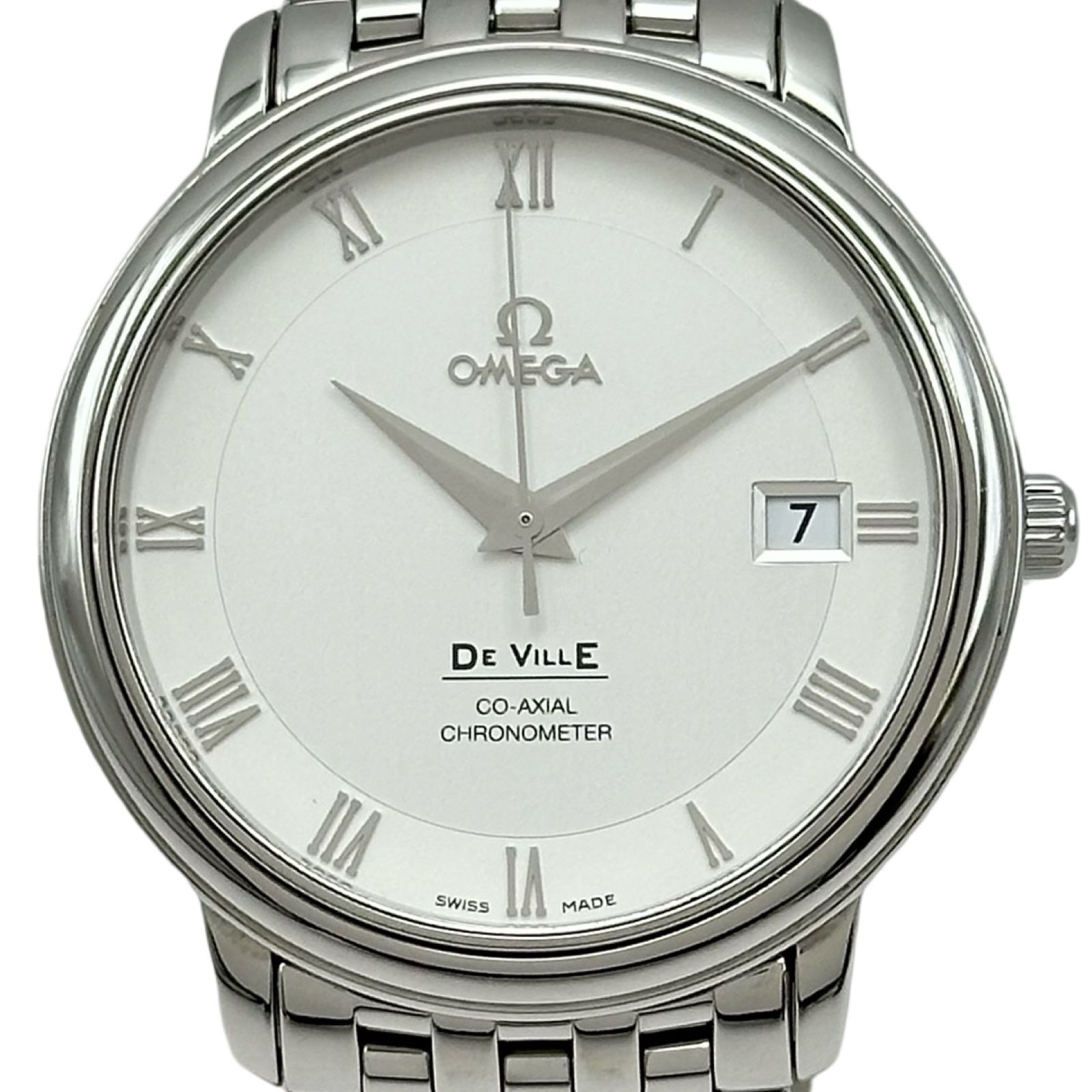 オメガ OMEGA デビル プレステージ コーアクシャル クロノメーター 4574.31 シルバー ステンレススチール 自動巻き メンズ 腕時計