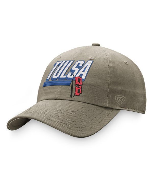 トップオブザワールド メンズ アクセサリー 帽子 Top of the World Mens Khaki Tulsa Golden Hurricane Slice Adjustable Hat Khaki カーキ