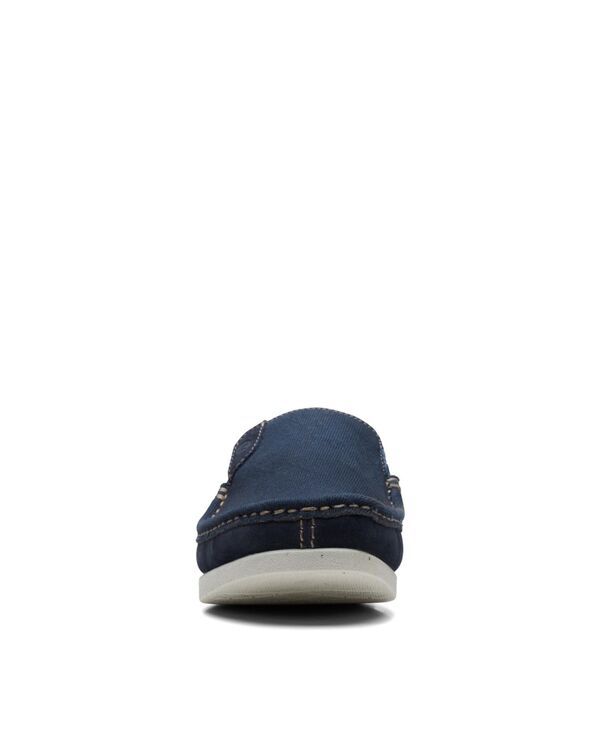 クラークス メンズ シューズ スリッポン・ローファー Clarks Mens Collection Shacrelite Step SlipOn Shoes Navy Combi ネイビー
