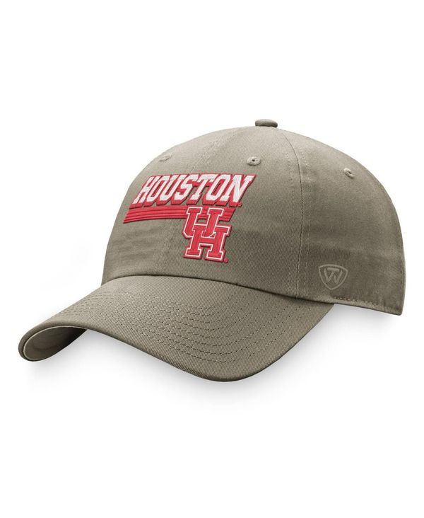 トップオブザワールド メンズ アクセサリー 帽子 Top of the World Mens Khaki Houston Cougars Slice Adjustable Hat Khaki カーキ