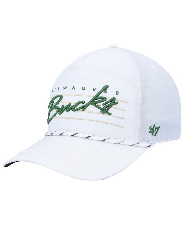 47 ブランド メンズ アクセサリー 帽子 ダウン 47 Brand Mens White Milwaukee Bucks Downburst Hitch Snapback Hat White ホワイト
