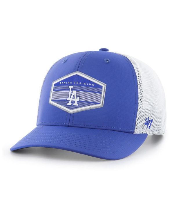 47 ブランド メンズ アクセサリー 帽子 47 Brand Mens Royal White Los Angeles Dodgers Spring Training Burgess Trucker Snapback Hat Royal White ホワイト