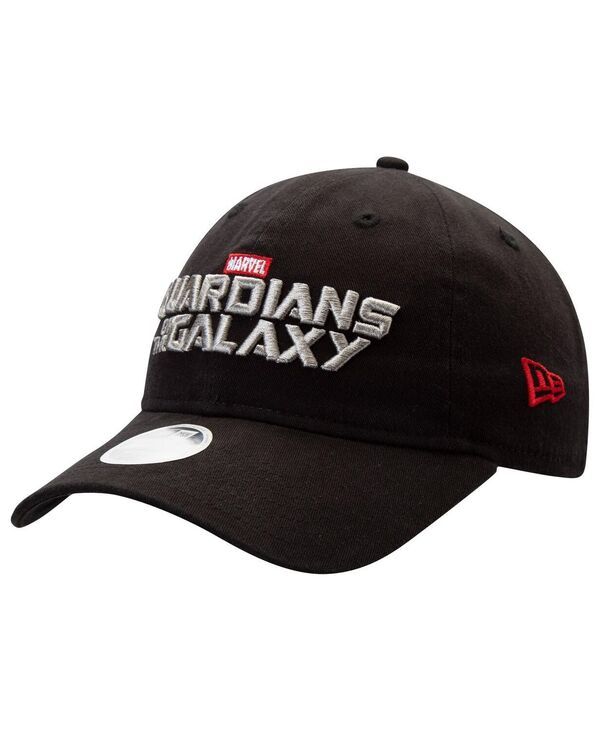 ニューエラ レディース アクセサリー 帽子 New Era Womens Black Guardians of the Galaxy Wordmark 9TWENTY Adjustable Hat Black ブラック
