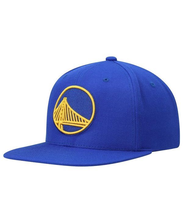 ミッチェルネス メンズ アクセサリー 帽子 Mitchell Ness Mens Royal Golden State Warriors Ground 20 Snapback Hat Royal