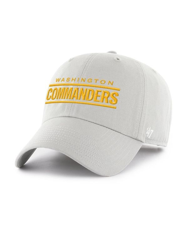 47 ブランド メンズ アクセサリー 帽子 47 Brand Mens Gray Washington Commanders Script Clean Up Adjustable Hat Gray グレー