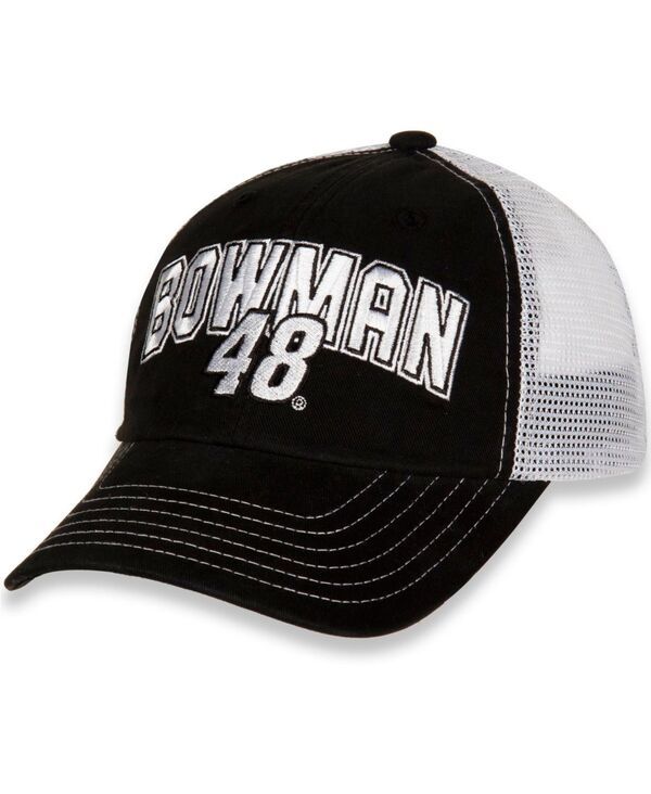 ファナティクス レディース アクセサリー 帽子 Fanatics Womens Hendrick Motorsports Team Collection Black and White Alex Bowmaname and Number Adjustable