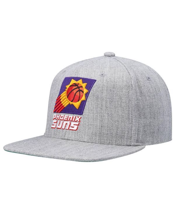 ミッチェルネス メンズ アクセサリー 帽子 Mitchell Ness Mens Heathered Gray Phoenix Suns Hardwood Classics Team 20 Snapback Hat Heathered Gray グレー