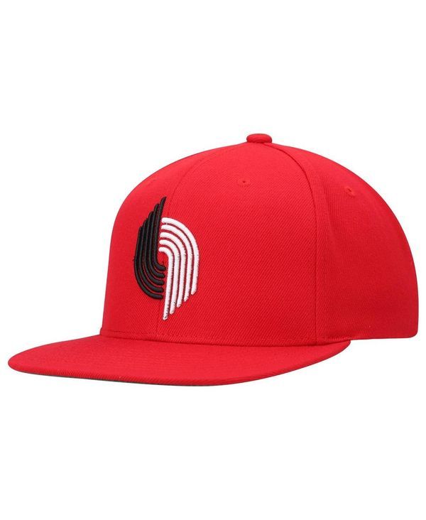 ミッチェルネス メンズ アクセサリー 帽子 ブレザー Mitchell Ness Mens Red Portland Trail Blazers Hardwood Classics Team Ground 20 Snapback Hat Red レッド