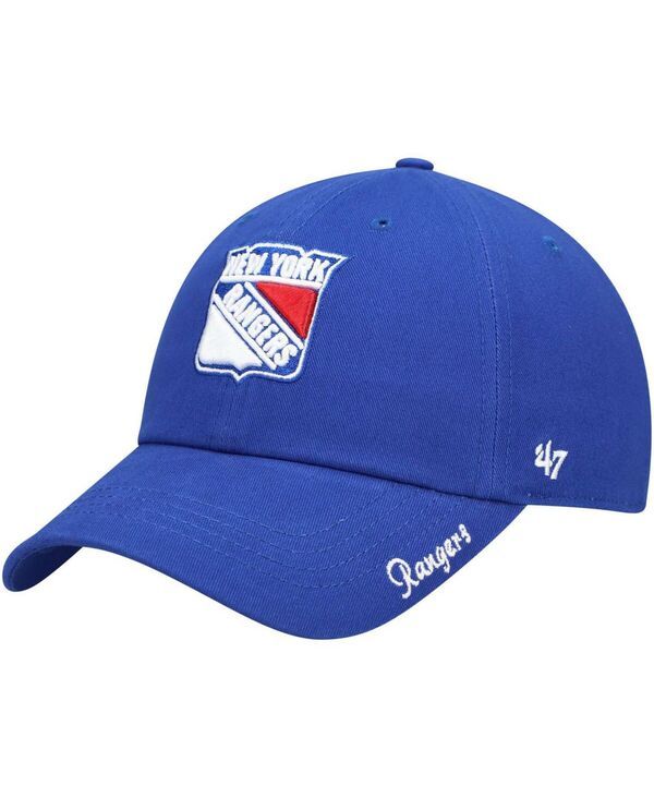 47 ブランド レディース アクセサリー 帽子 47 Brand Womens Blue New York Rangers Teamiata Clean Up Adjustable Hat Blue ブルー