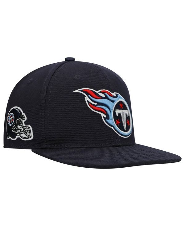 プロスタンダード メンズ アクセサリー 帽子 ロゴ Pro Standard Mens Navy Tennessee Titans Logo II Snapback Hat Navy ネイビー