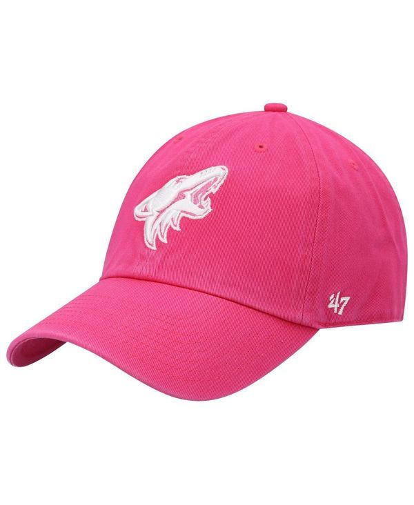 47 ブランド メンズ アクセサリー 帽子 47 Brand Mens 47 Pink Arizona Coyotes Clean Up Adjustable Hat Pink ピンク
