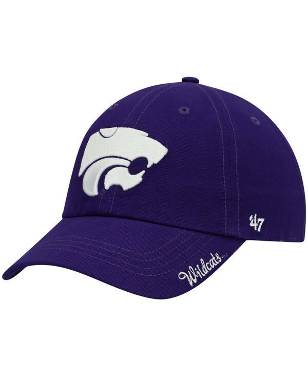 47 ブランド レディース アクセサリー 帽子 ロゴ 47 Brand Womens Purple Kansastate Wildcats Miata Clean Up Logo Adjustable Hat Purple パープル