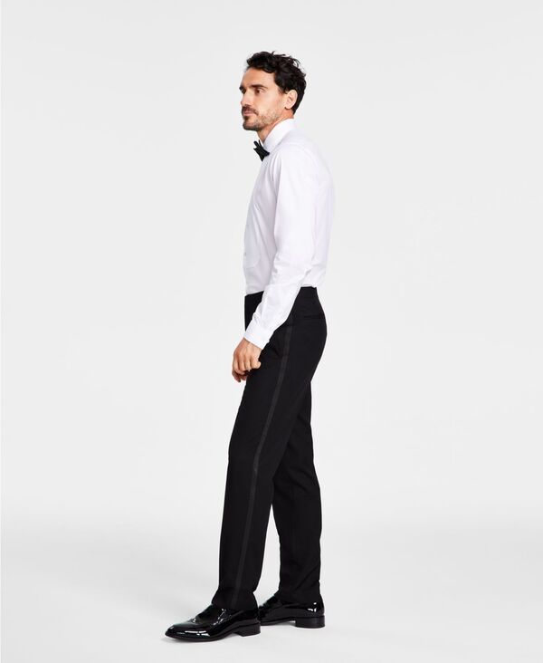 アルファニ メンズ ボトムス カジュアルパンツ パンツ Alfani Mens SlimFit Stretch Black Tuxedo Pants Black ブラック