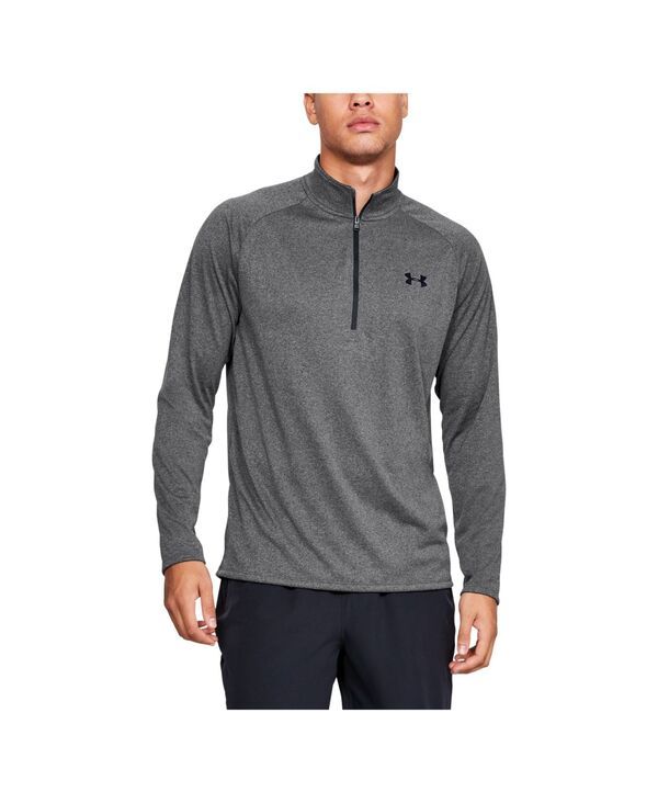 アンダーアーマー メンズ アウター パーカー・スウェット Under Armour Mens UA Tech HalfZip Pullover Carbon HeatherBlack ブラック