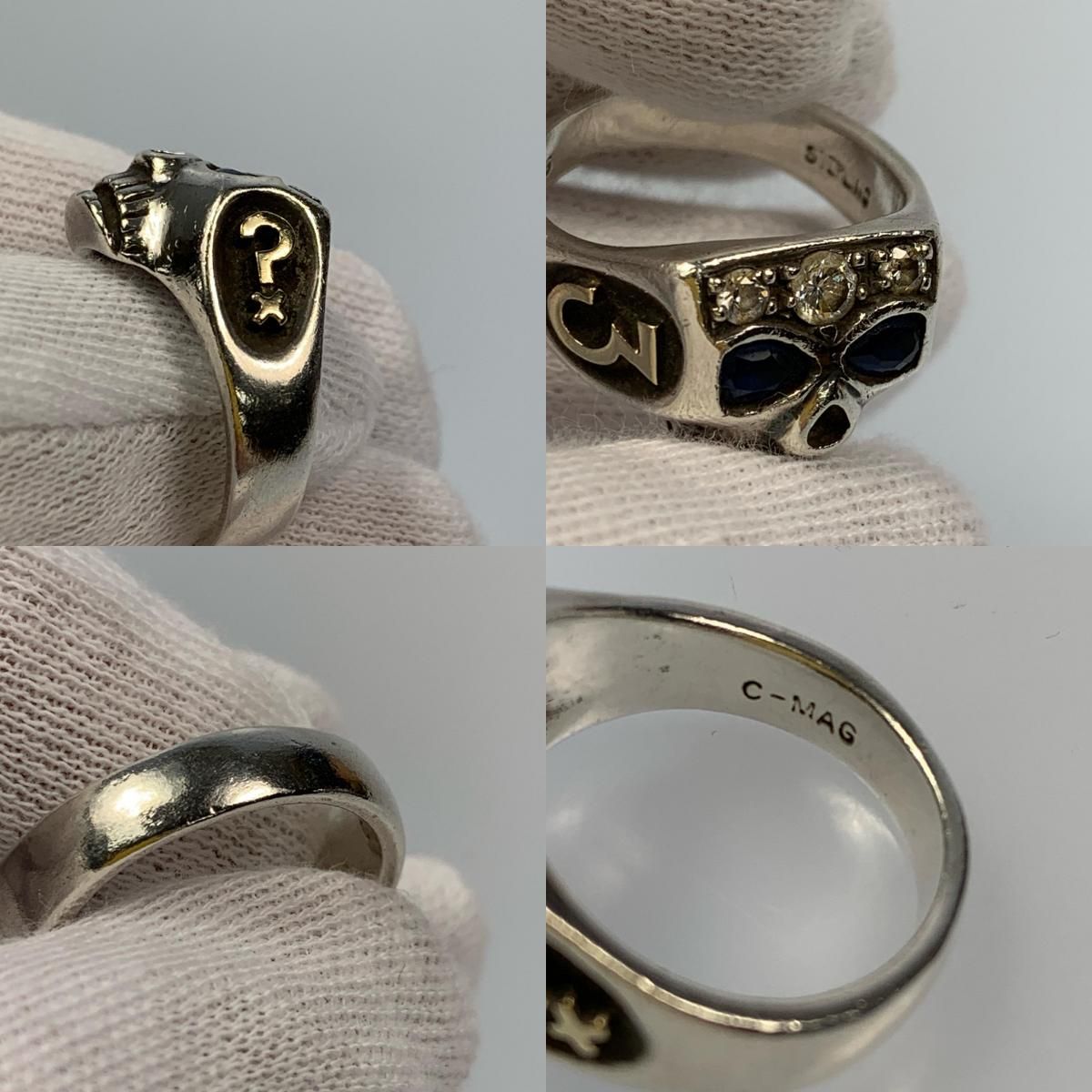 【姫路東店】 中古 FLASH POINT | フラッシュポイント リング・指輪 JIM SKULL JOHNNY DEPP TYPE SYNTHETIC SAPPHIRE 【134】