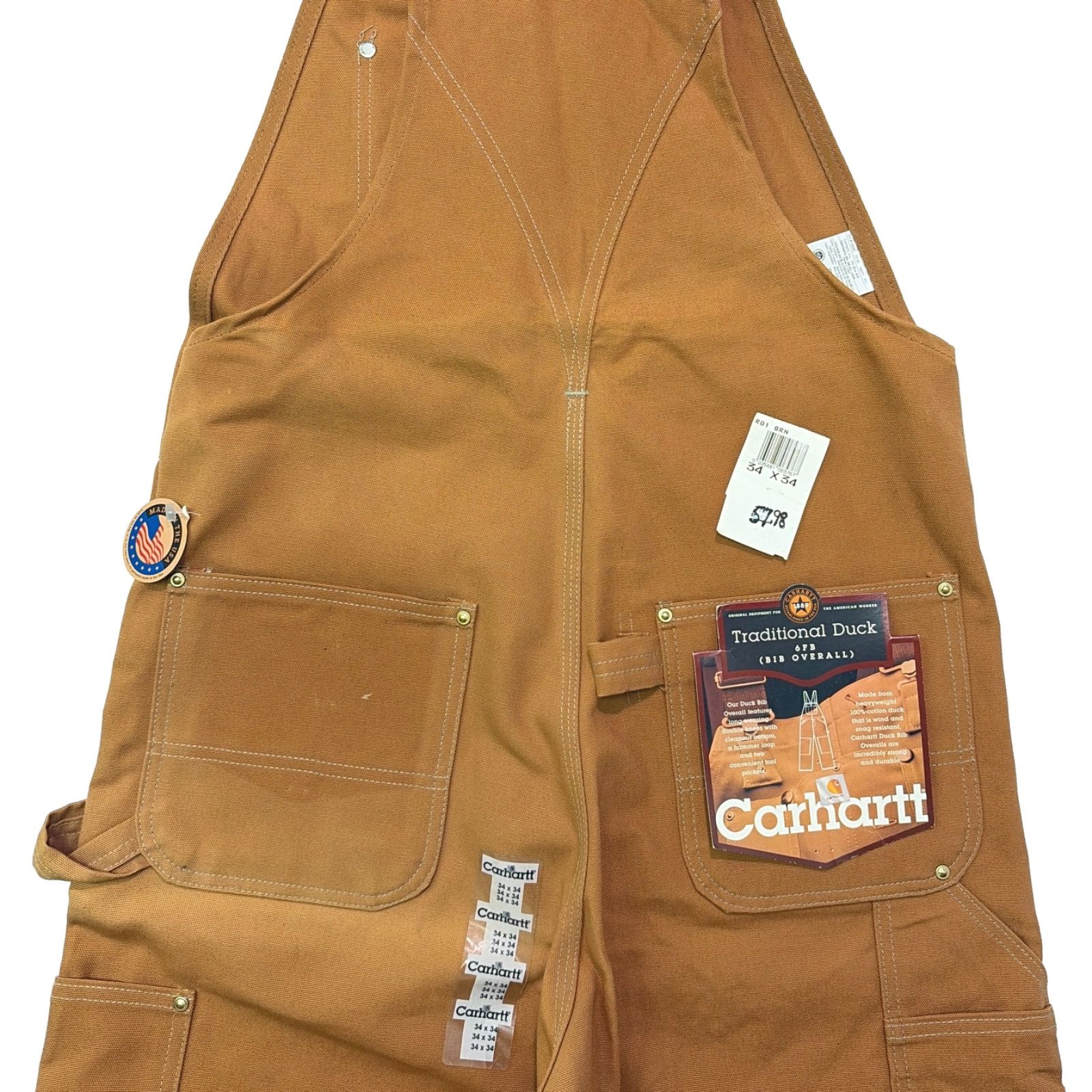 00s デッドストック CARHARTT カーハート R01 BRN ダック 