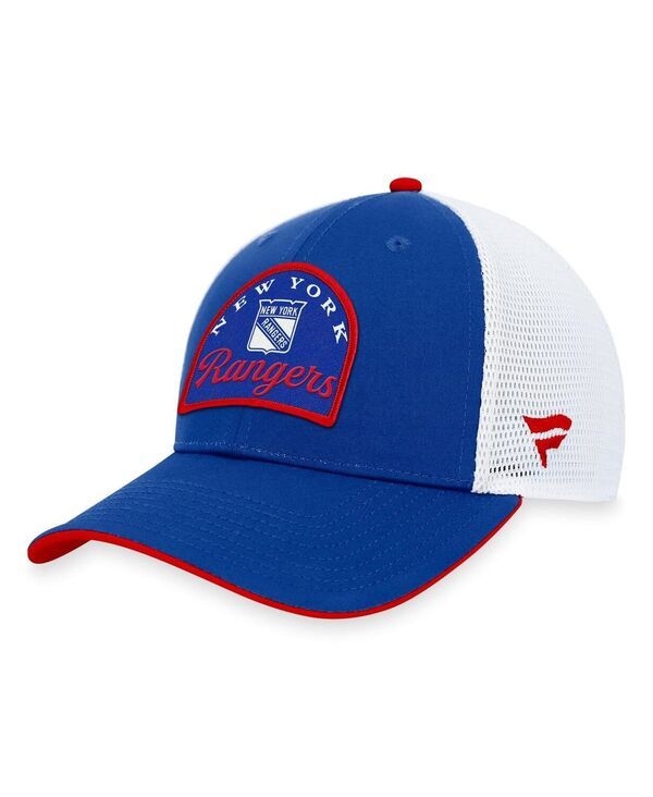 ファナティクス メンズ アクセサリー 帽子 Fanatics Mens Blue White New York Rangers Fundamental Adjustable Hat Blue White ホワイト