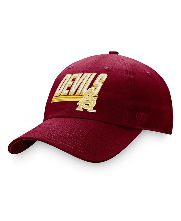 トップオブザワールド メンズ アクセサリー 帽子 Top of the World Mens Maroon Arizona State Sun Devils Slice Adjustable Hat Maroon マルーン
