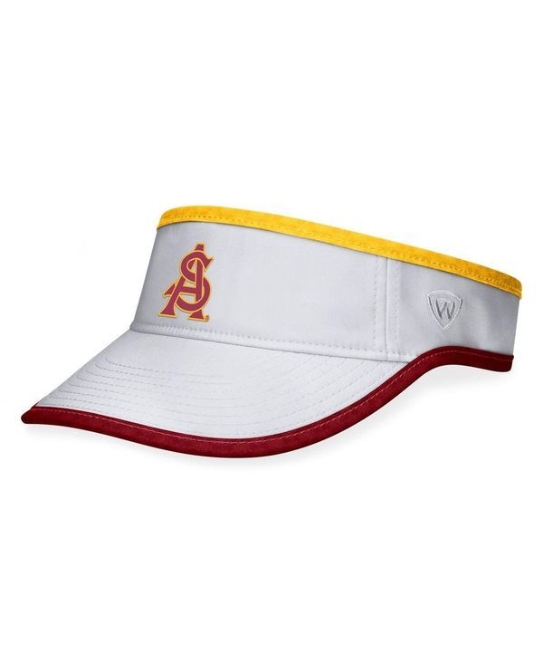 トップオブザワールド メンズ アクセサリー 帽子 Top of the World Mens White Arizona State Sun Devils Daybreak Adjustable Visor White ホワイト