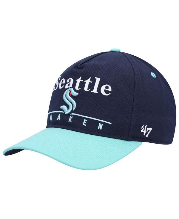 47 ブランド メンズ アクセサリー 帽子 47 Brand Mens Deep Sea Blue Light Blue Seattle Kraken Super Hitch Adjustable Snapback Hat Deep Sea Blue Ligh