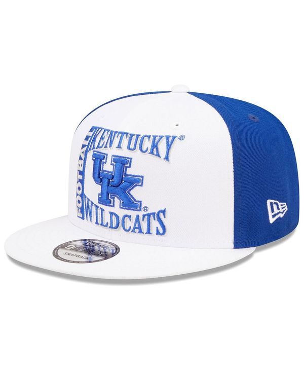 ニューエラ メンズ アクセサリー 帽子 New Era Mens White Blue Kentucky Wildcats Retro Sport 9FIFTY Snapback Hat White Blue ホワイト