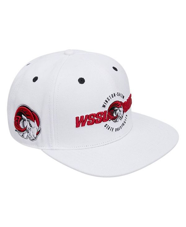 プロスタンダード メンズ アクセサリー 帽子 ウール Pro Standard Mens White Winston Salem Rams Evergreen Wool Snapback Hat White ホワイト