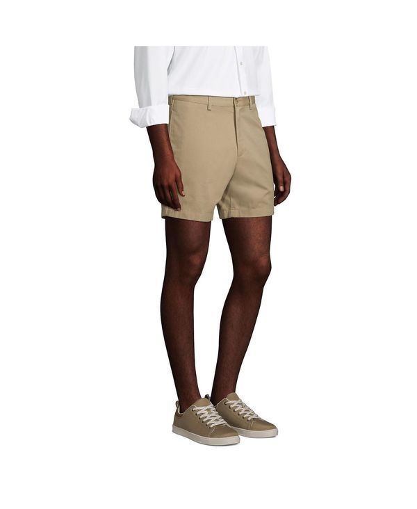 ランズエンド メンズ ボトムス ハーフパンツ・ショーツ ショートパンツ Lands End Mens Traditional Fit 6 No Iron Chino Shorts Khaki カーキ ランズエンド メンズ ボトムス ハーフパンツ・ショーツ ショートパンツ Lands End Mens Traditional Fit 6 No Iron Chino Shorts Khaki カーキ