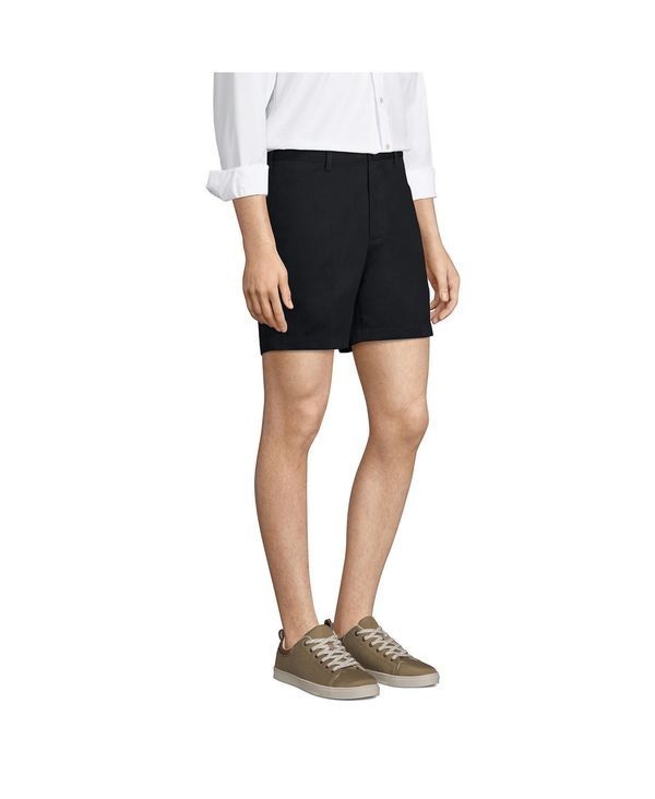 ランズエンド メンズ ボトムス ハーフパンツ・ショーツ ショートパンツ Lands End Mens Traditional Fit 6 No Iron Chino Shorts Black ブラック ランズエンド メンズ ボトムス ハーフパンツ・ショーツ ショートパンツ Lands End Mens Traditional Fit 6 No Iron Chino Shorts Black ブラック