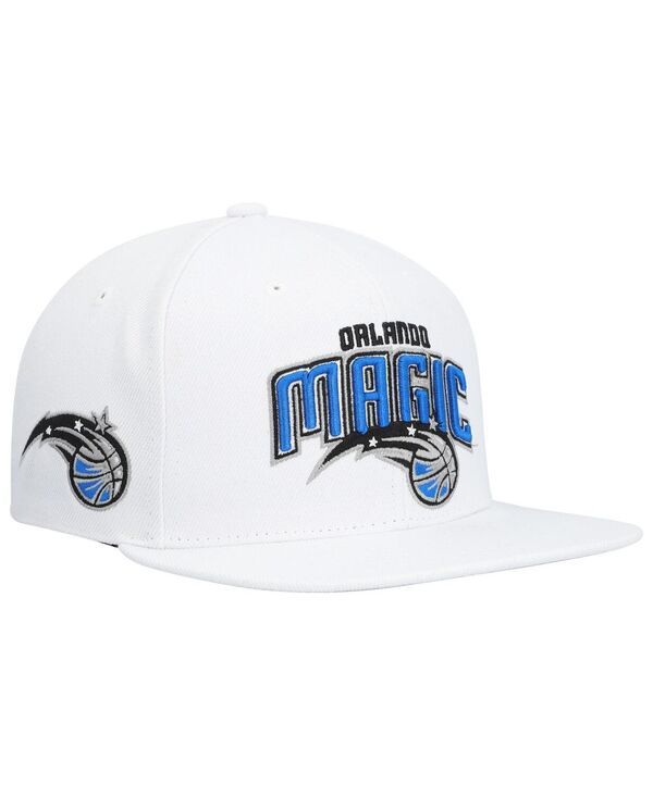 ミッチェルネス メンズ アクセサリー 帽子 Mitchell Ness Mens White Orlando Magic Side Core 20 Snapback Hat White ホワイト